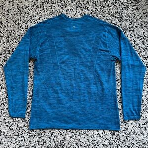 Lululemon Metal Vent Tech Long Sleeve Shirt Blue Lightweight Stretch Men’s XL